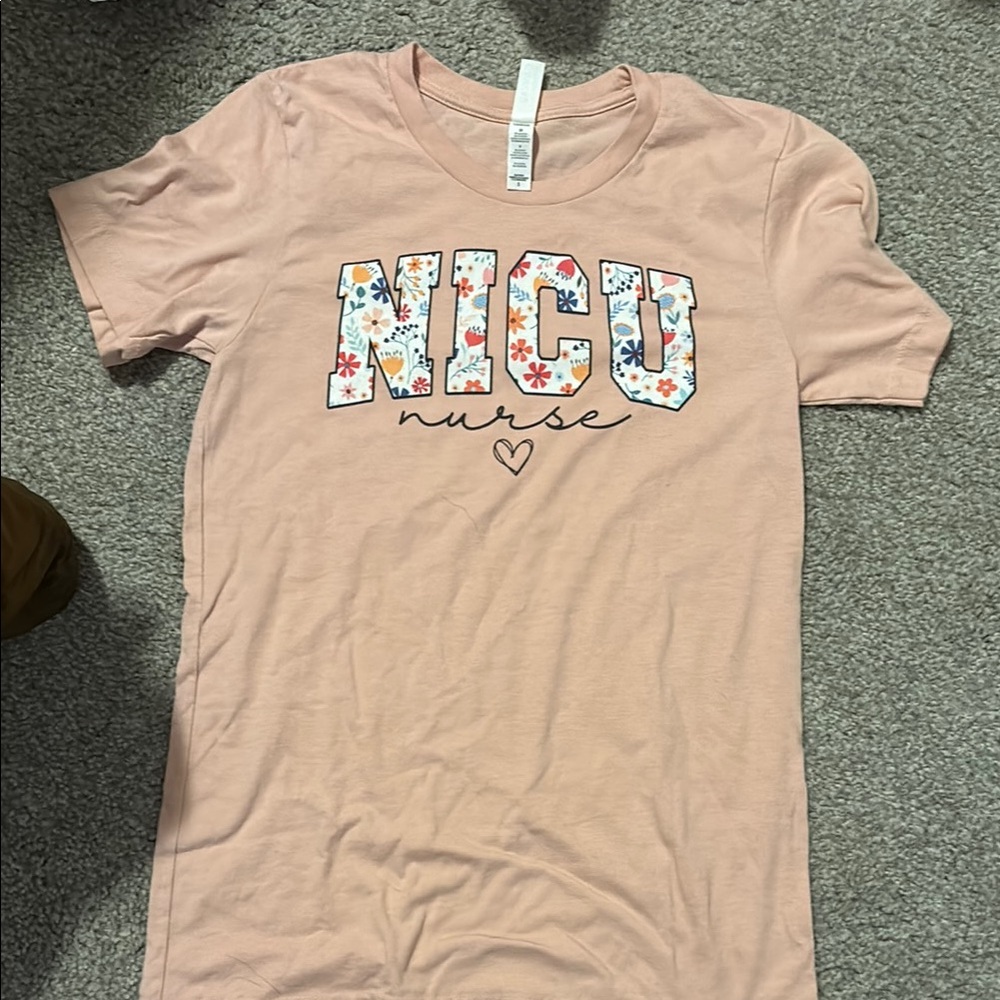 NICU Nurse Graphic Tee - Pink